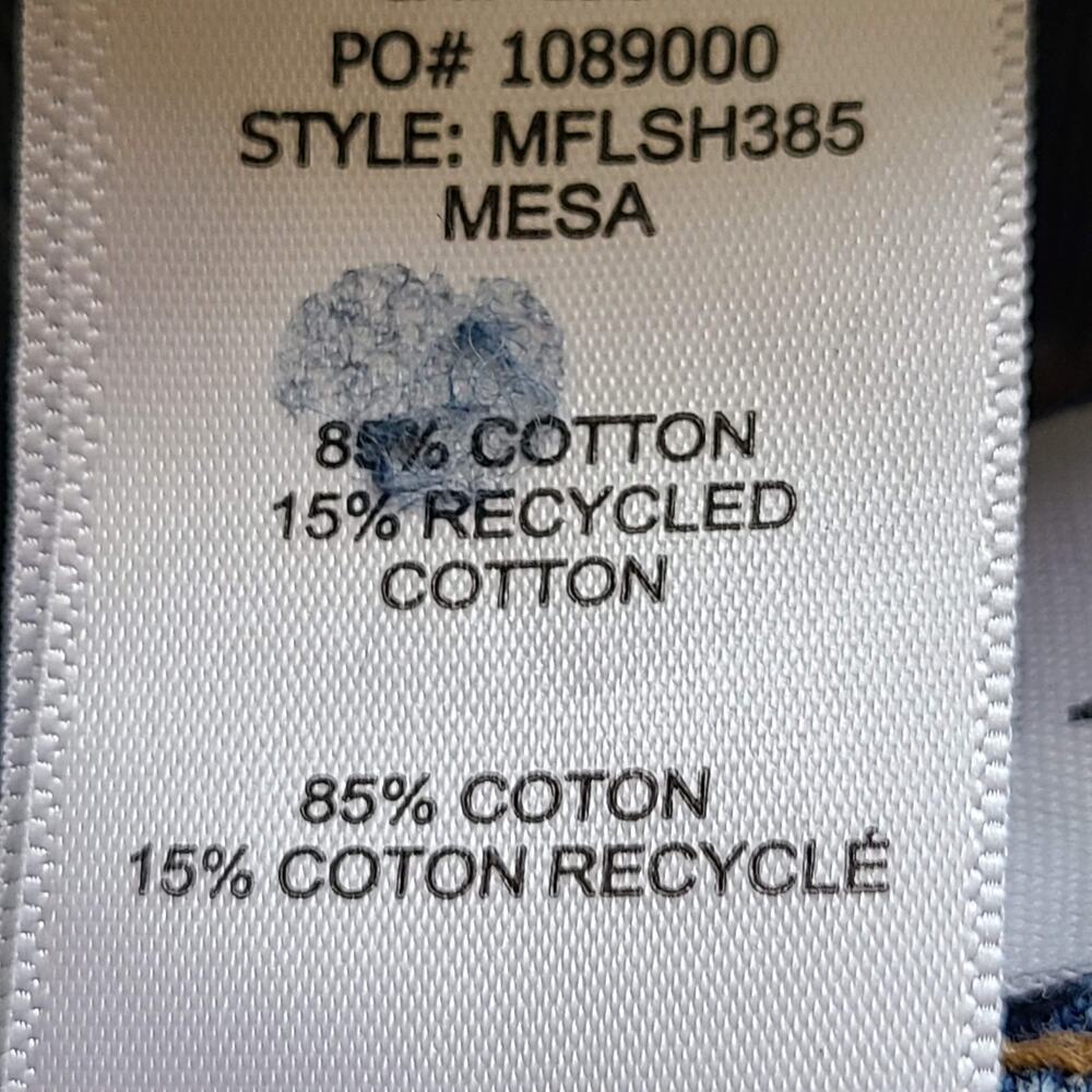 FRAME Mosaic Flare Short Mesa Wash Released Hem 100% Cotton MLFSH385 Women's 24 - Picture 10 of 11
